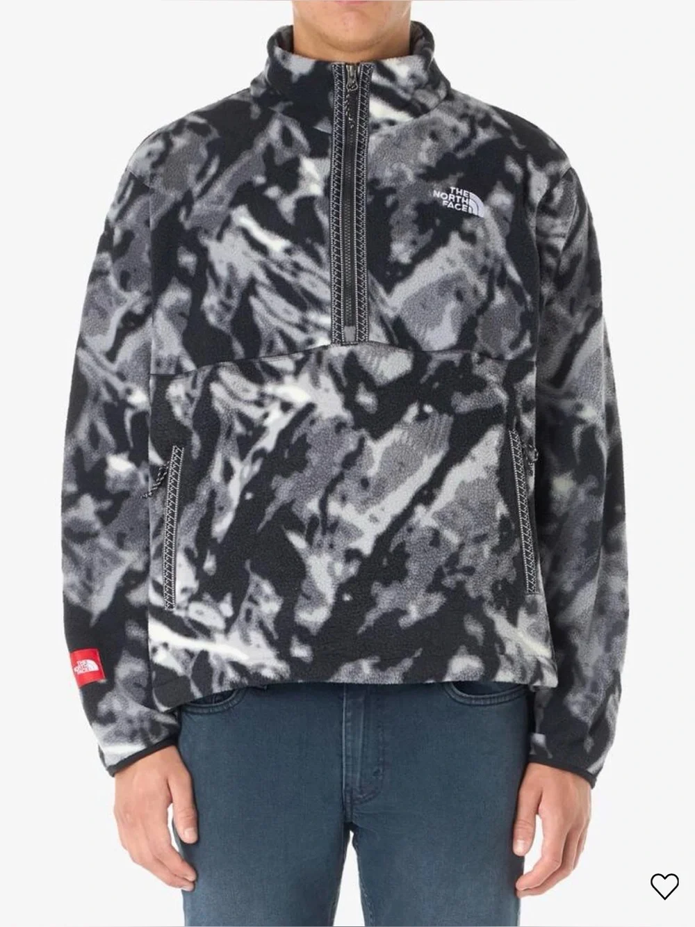 The North Face men's size large pullover black fleeski quarter zip fleece jacket